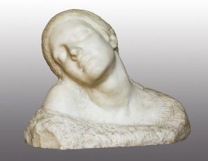 Henryk Hochman, Studium kobiety, 1903, rzeźbiona w białym marmurze, Muzeum Okręgowe w Rzeszowie