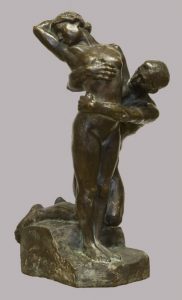 Edward Wittig, Miłość, 1908, odlew, brąz, Muzeum Okręgowe w Rzeszowie