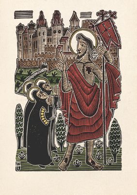 drzeworyt Chrystus Zmartwychwstały
