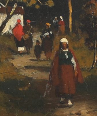 Fragment obrazu "Niedziela", W. Maleckiego