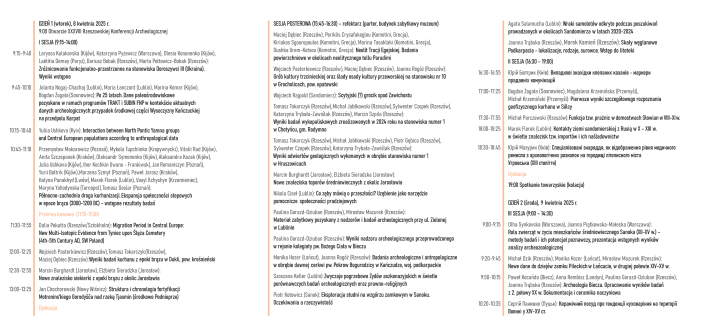 Program konferencji