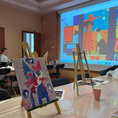 KOT Leonarda da Vinci – warsztaty malowania na płótnie