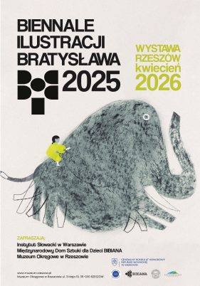 Zaproszenie na wernisaż Biennale Ilustracji Bratysława 2025 (BIB). 8 kwietnia 2026 o godzinie 13:00