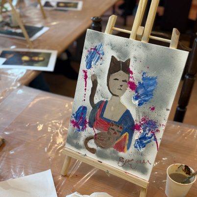 KOT Leonarda da Vinci – warsztaty malowania na płótnie