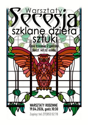 Warsztaty malowania na szkle – SECESJA.